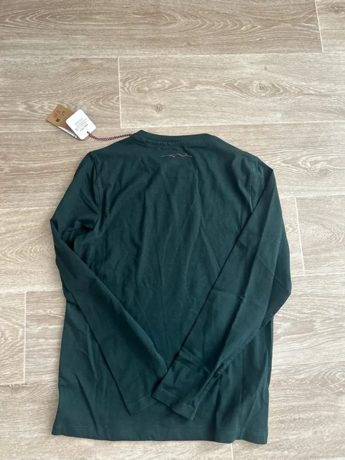 T-shirt à manches longues vert foncé Teddy Smith 12ans - photo numéro 3