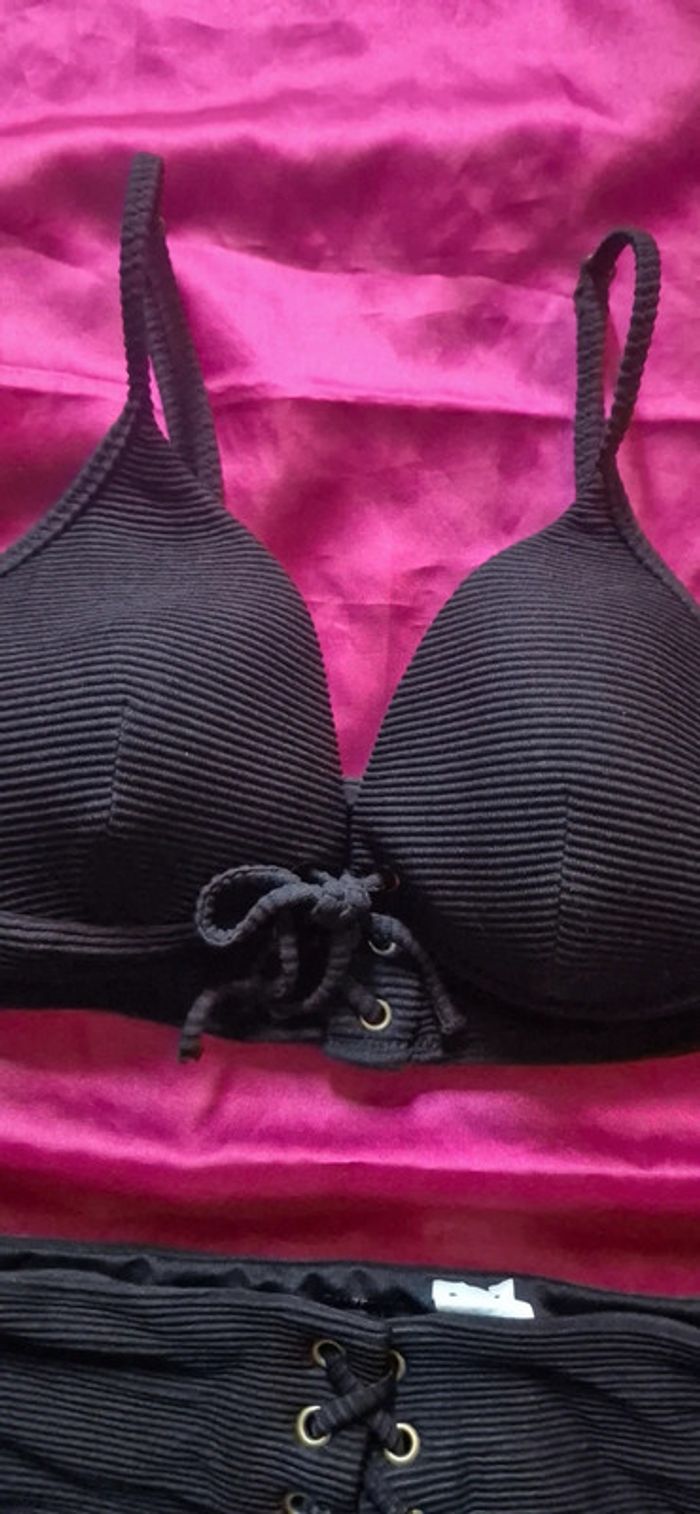 Maillot de bain 2 pièces Calzedonia noir neuf t M - photo numéro 3