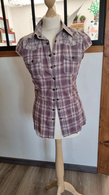 Chemisier détail dentelle