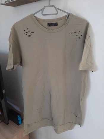 Robe tee shirt troué bershka