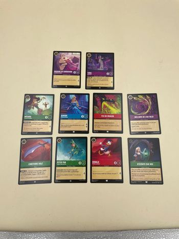 Lot de 10 cartes à collectionner Disney Locarna