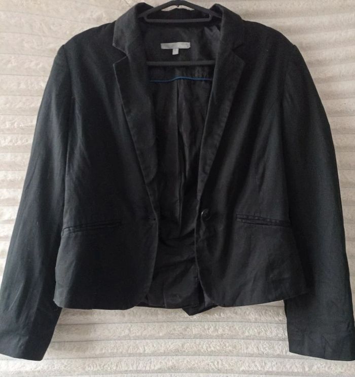 Veste blazer courte noir - photo numéro 2