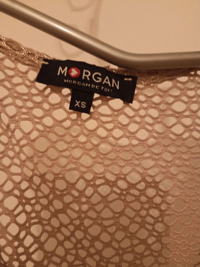 Magnifique Top beige et doré Morgan - photo numéro 3