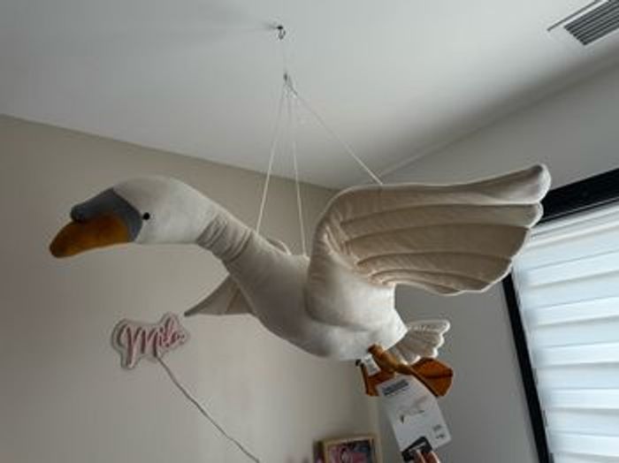 Peluche décorative cygne blanc - childhome suspension - photo numéro 3