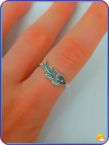 Bague argentée tendance en acier inoxydable