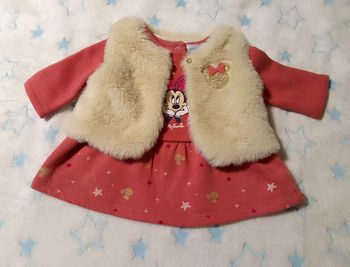 Ensemble robe + gilet Minnie Disney – 1 mois