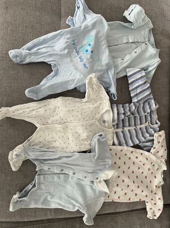 Lot de 6 pyjamas naissance 50cm