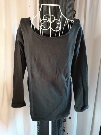 Sweat noir décontracté ASOS