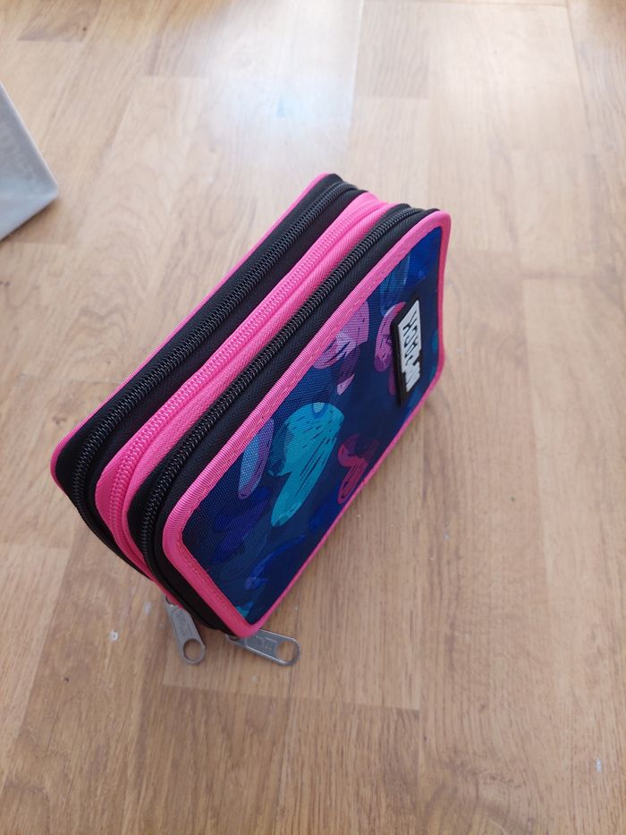 Trousse 3 zips pour fille - photo numéro 2