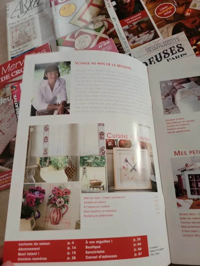 Lot de 7 revues de broderie - photo numéro 6