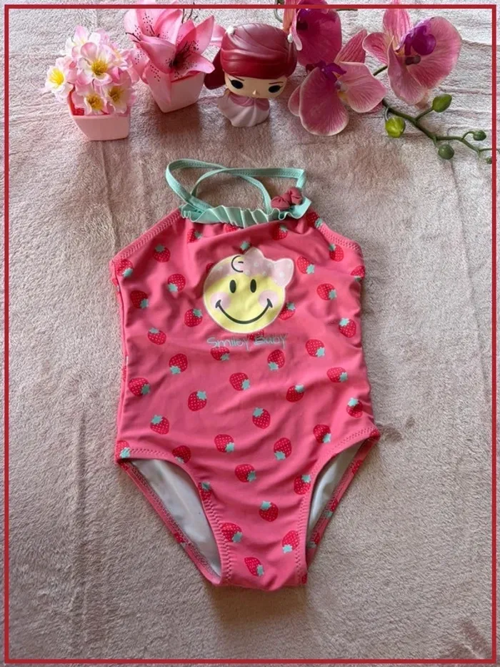 Maillot de bain 1 pièce Smiley Baby - Fraises 🍓 - 23 mois (86 cm) - photo numéro 1