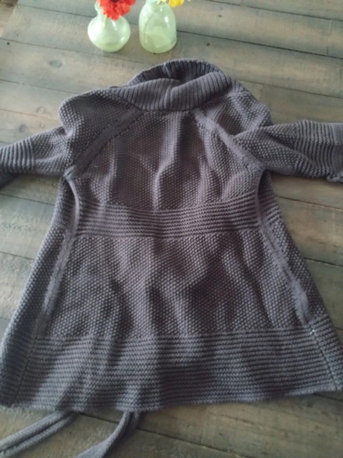 Gilet long marron fille 8 ans comptoir des cotonniers - photo numéro 3