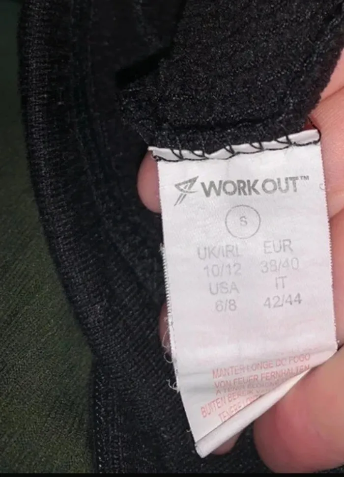 Haut de sport noir Workout zippé - Taille S (38/40) - photo numéro 4