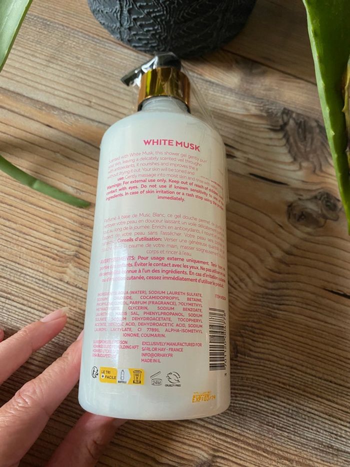 Gel douche hydratant - Musc blanc - 500 ml - photo numéro 3