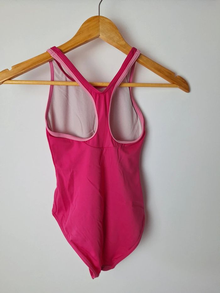 Maillot de bain 1 pièce fille 10 ans rose decathlon - photo numéro 4