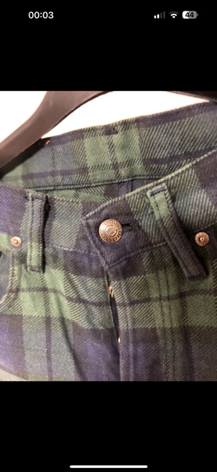 Jean Façonnable neuf à carreaux - Taille 27 - photo numéro 5