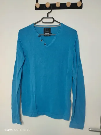 Pull fin Brice taille S, 55% Lin et 45% Coton