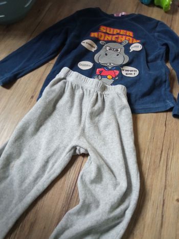 Pyjama velour hiver 5 ans