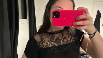 Chemisier avec dentelle 