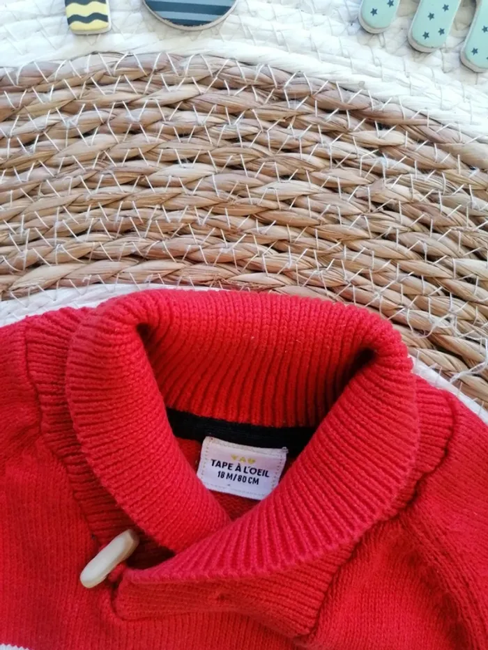 Pull tricolore - Tape à l'oeil - 18 mois - photo numéro 2