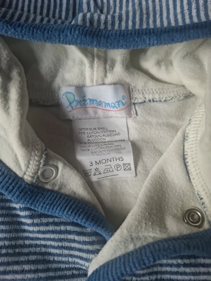 gilet avec pressions et capuchon - photo numéro 3
