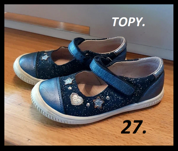 Ballerine à bride pailleté bleu Topy T: 27