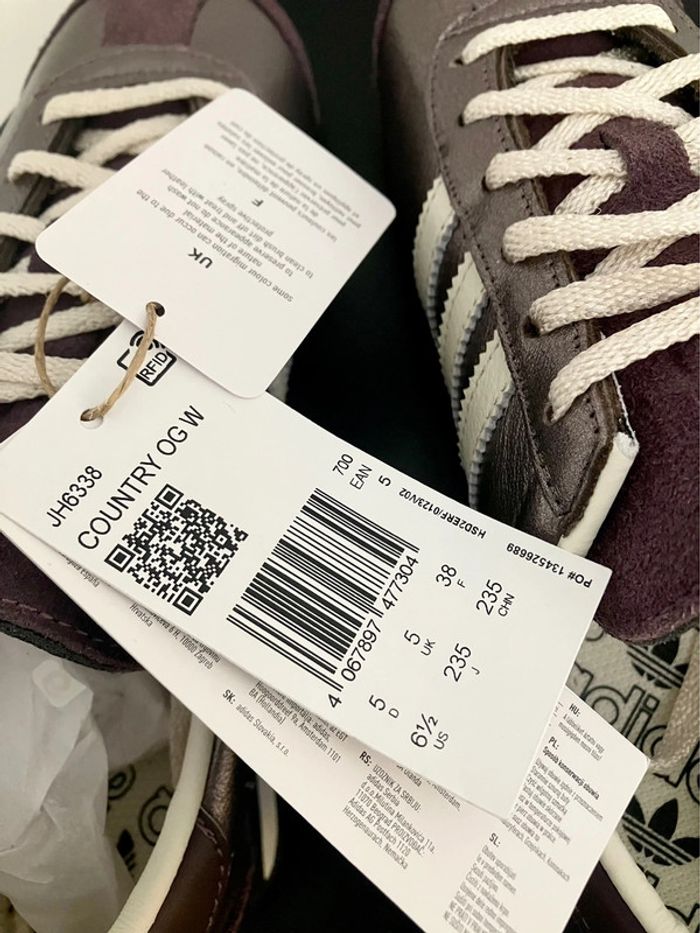 Adidas Originals Country OG Purple Metallic Aurora / Off-White - photo numéro 6