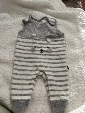 Pyjama sans manches bébé 1 mois pat et ripaton