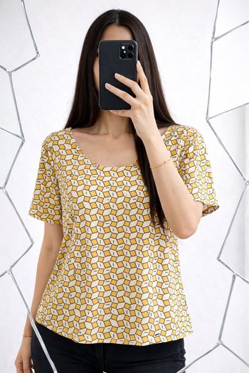 Blouse Jaune Zara 