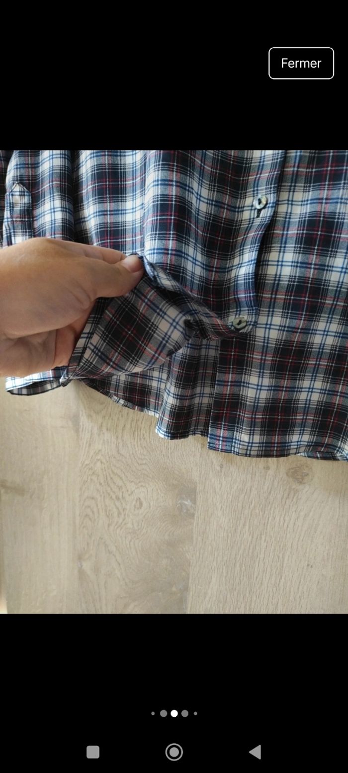 Chemise à carreaux femme Esprit taille 40 - photo numéro 5