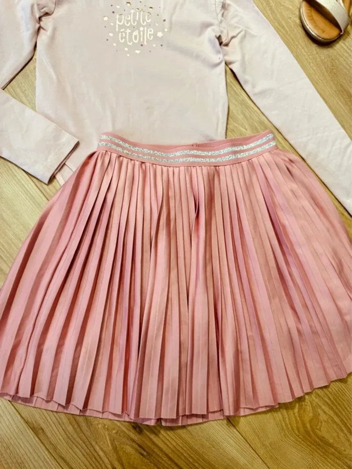 Taille 7-8 ans tenue 2 pièces fete fille Sergent Major rose * étoile * 🎄 - photo numéro 4