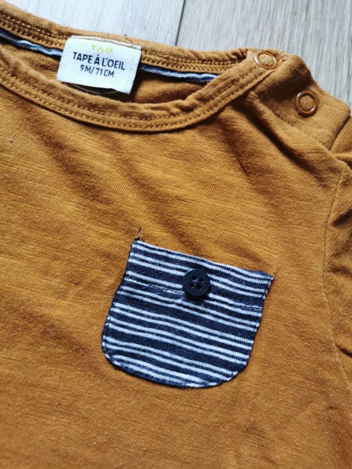 T-shirt moutarde Tape à l'Oeil 9 mois - photo numéro 3