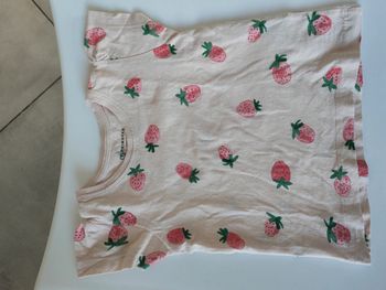 T shirt fraises 12-18mois été