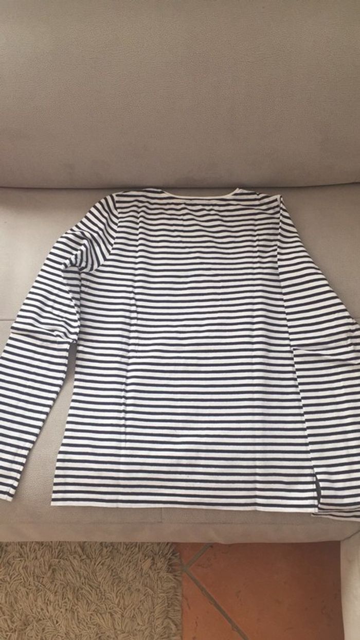 Teeshirt à rayures bleu marine fille T14 ans Okaïdi - photo numéro 2