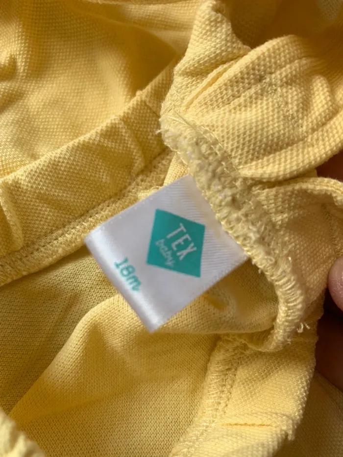 Salopette short jaune mixte - photo numéro 2