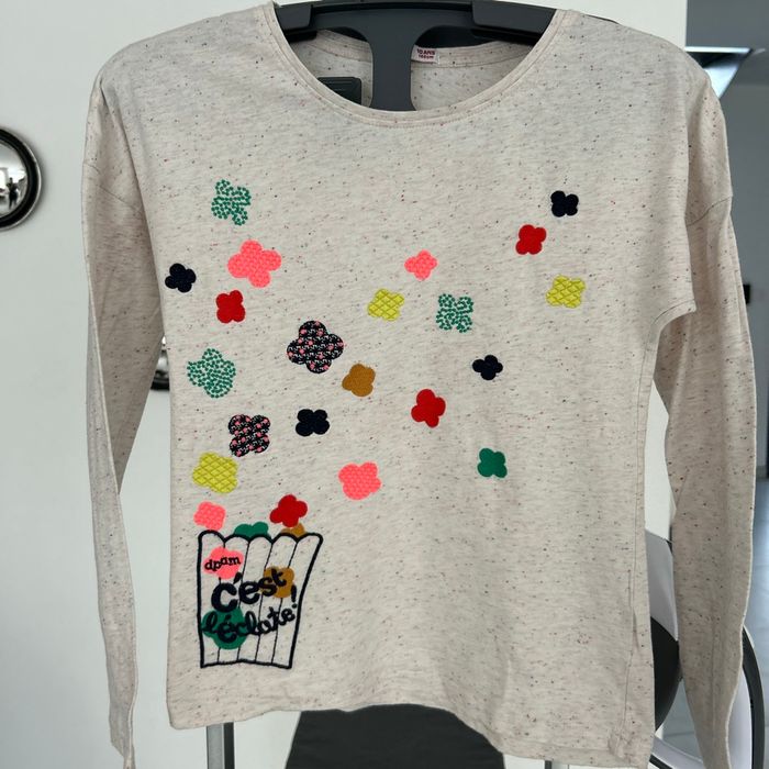 Tee-shirt multicolor moucheté 10 ans Dpam