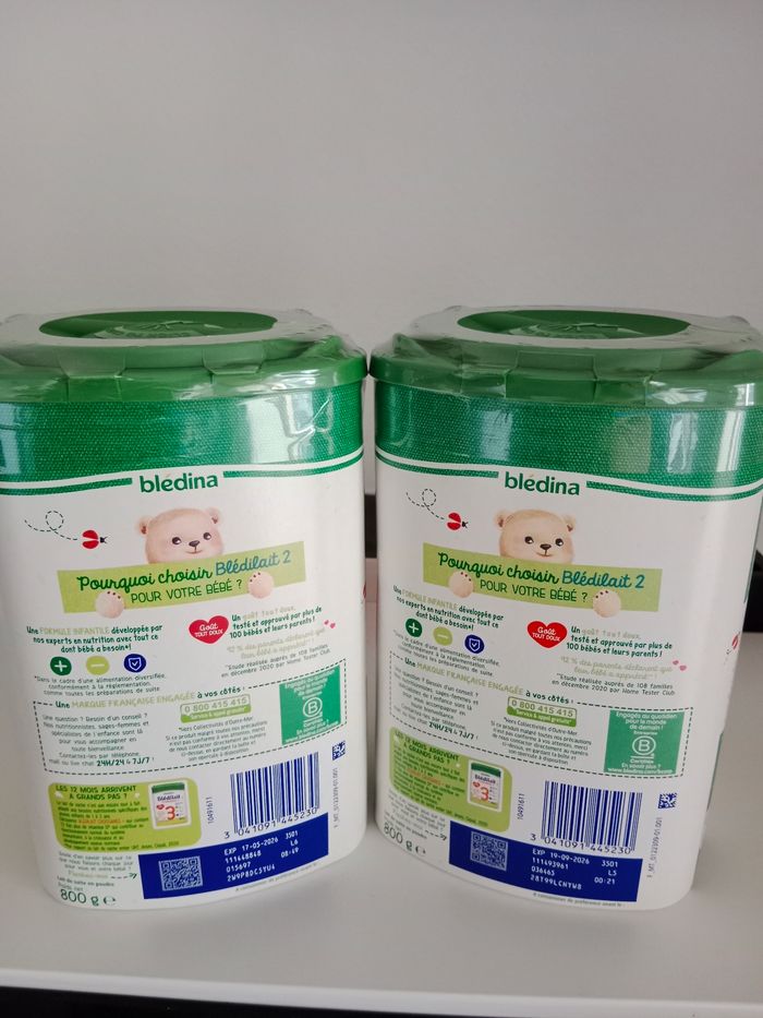Lot de lait 2eme age - photo numéro 2