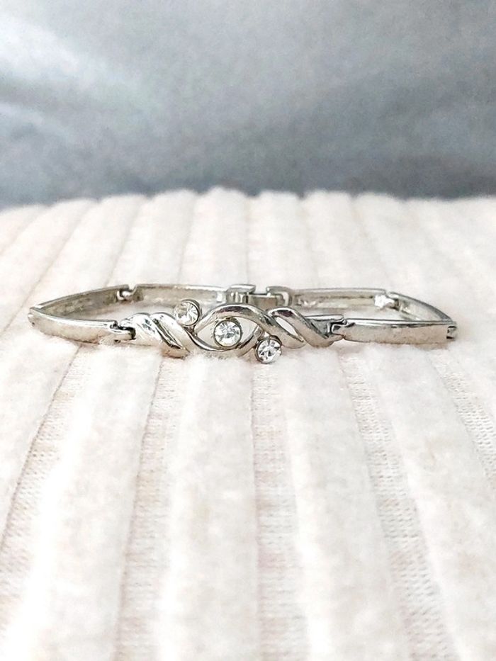 Magnifique bracelet couleur argenté vintage - photo numéro 4