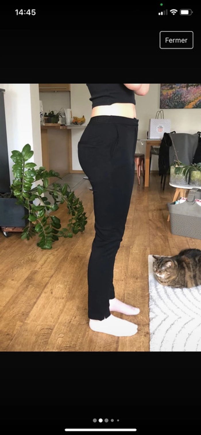 Pantalon droit noir - photo numéro 2
