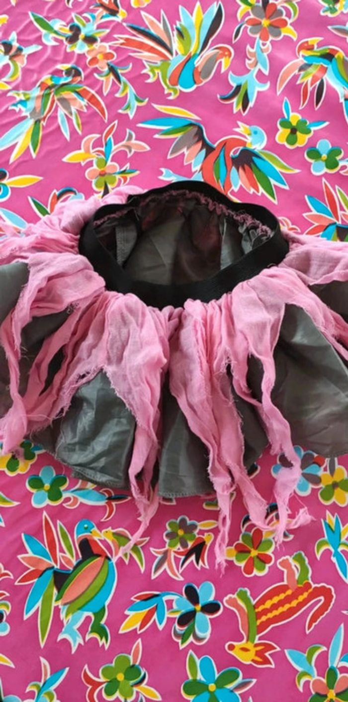 Jupe Halloween gris rose 8 ans - photo numéro 3