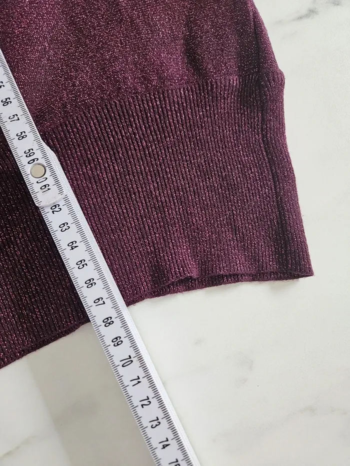 Cassis pull pailleté épaules nues taille XL - photo numéro 13