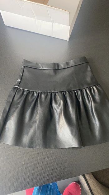 Jupe fille similicuir 7-8 ans tex
