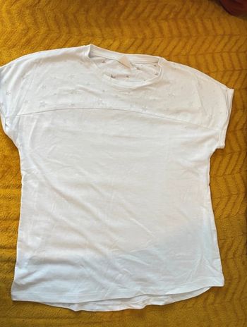 T-shirt blanc avec de petite étoiles Zara girls 12 ans