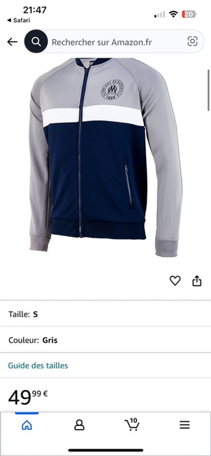 Veste Olympique de Marseille 1899 - photo numéro 4