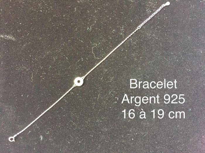 Bracelet argent 16 à 19 cm
