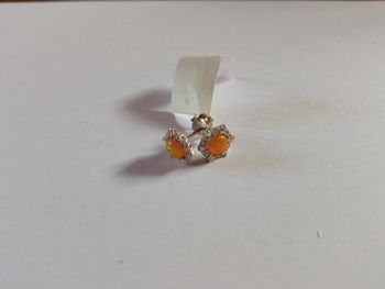 Boucle d'oreille "orangé"