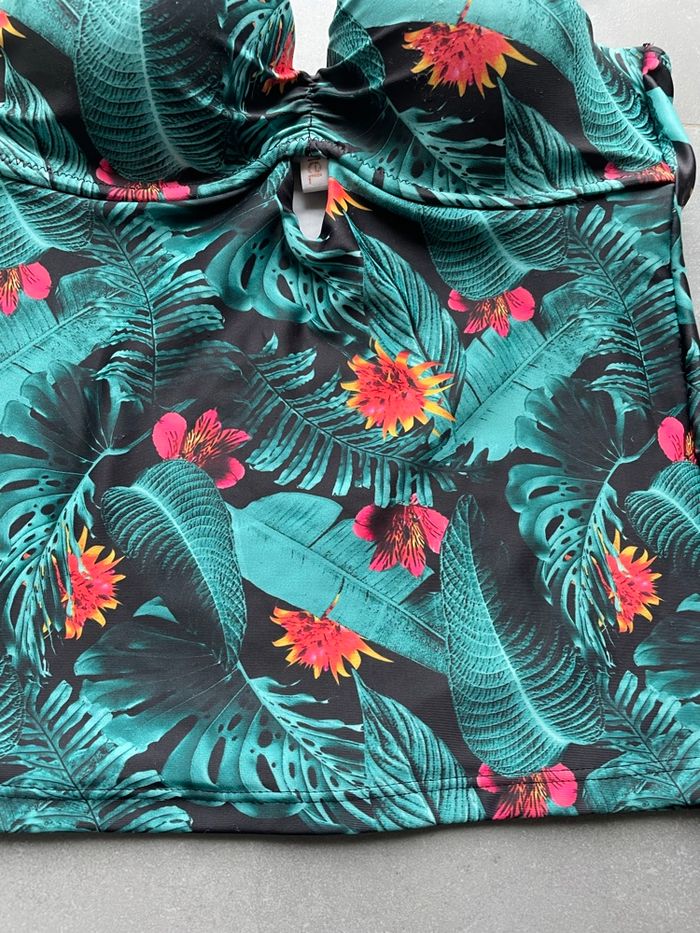 Maillot de bain bustier tropical femme - photo numéro 2