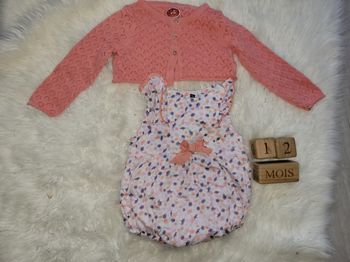 Ensemble barboteuse 12m