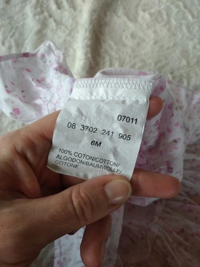 Robe d'été à fines bretelles Fille 6 mois Fleurs Cœur Petit Kimbaloo 100% coton - photo numéro 9