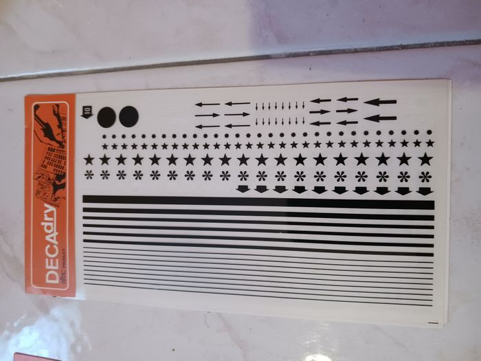 Pochette feuille transfert n° 10 decadry